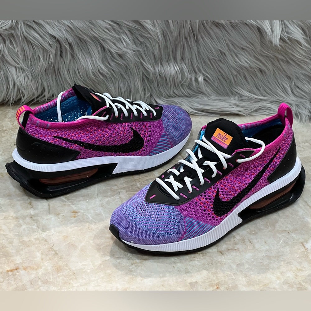 Nike Purple Pink Flyknit Athletic Shoes